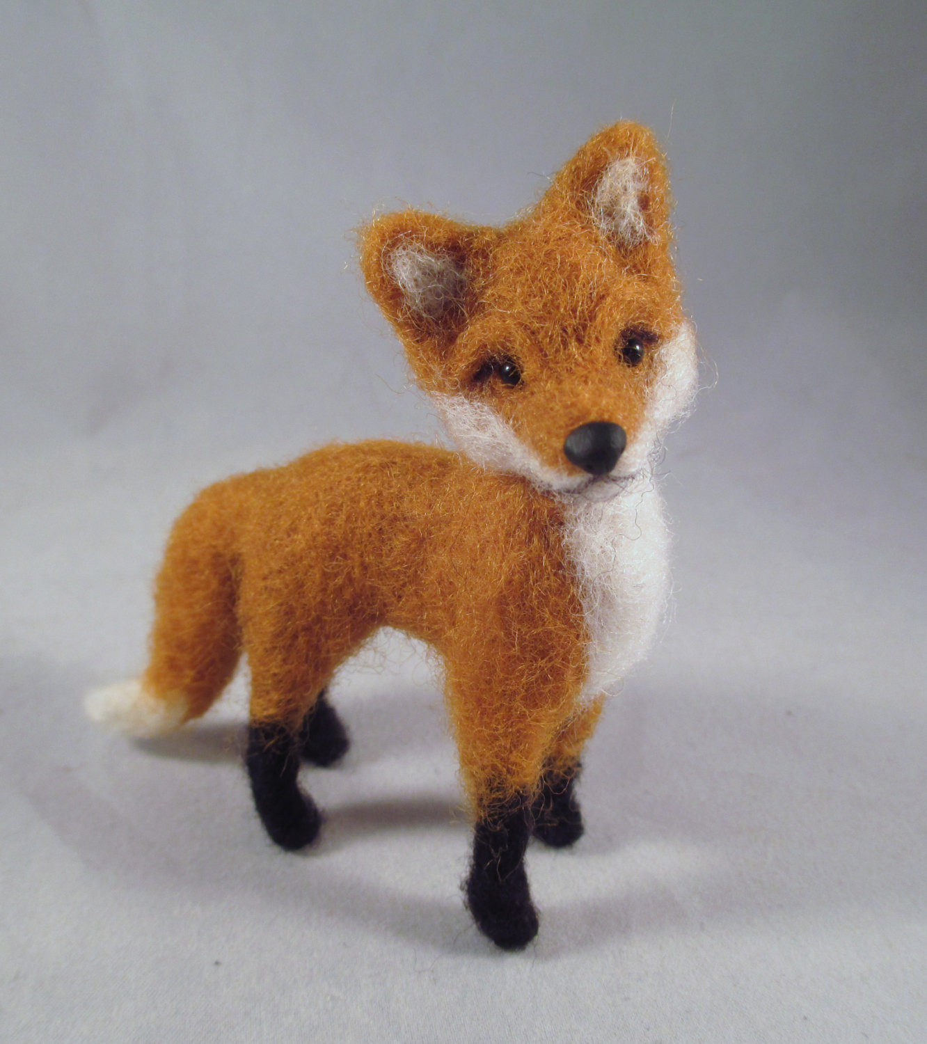 Needle Felted Fox, Fox Art, Needle Felted Animal, Woodland Animal, Fox Gift